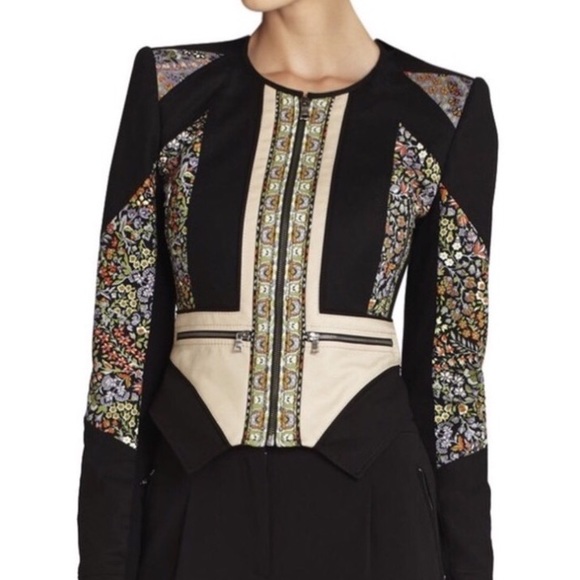 BCBGMaxAzria Jackets & Blazers - BCBG MaxAzria Floral Panel Neil Jacket.